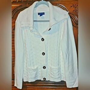 Karen Scott  Ivory Sweater